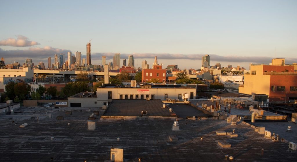 DEEDS WORLD - Artist Interview - Gwen Hardie - 2 - Studio view sunset