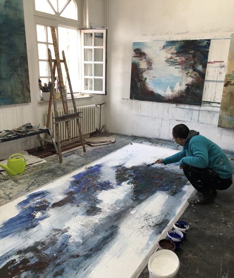 DEEDS WORLD - Xianwei Zhu in his studio - 3 - courtesy the artist