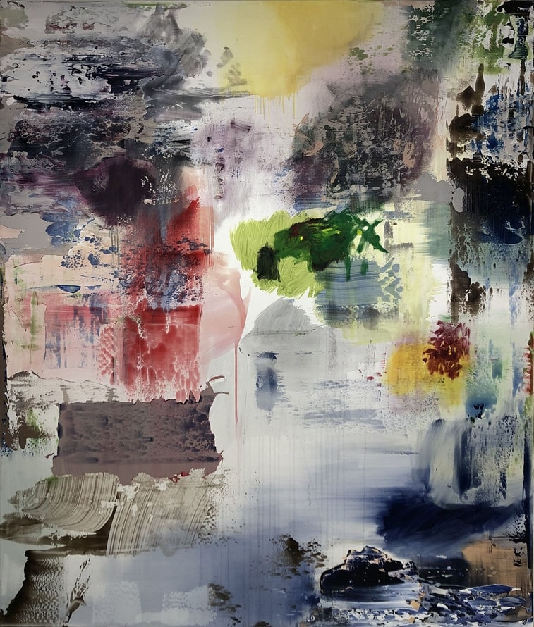 DEEDS WORLD - courtesy of the artist and Galerie Kremers - Virginia Glasmacher - Kadmiumgrün-Ultramarin