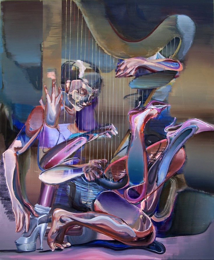 DEEDS WORLD - courtesy the artist - Justine Otto - the harpist